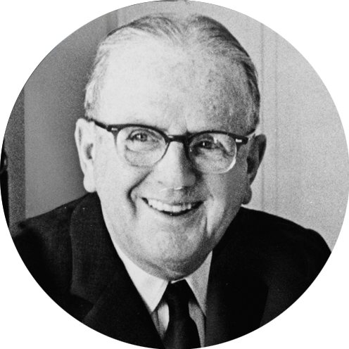 Foto van Norman Vincent Peale, predikant en auteur